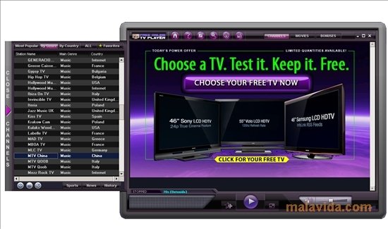 Free Online TV Player 2.0 - Download for PC Free